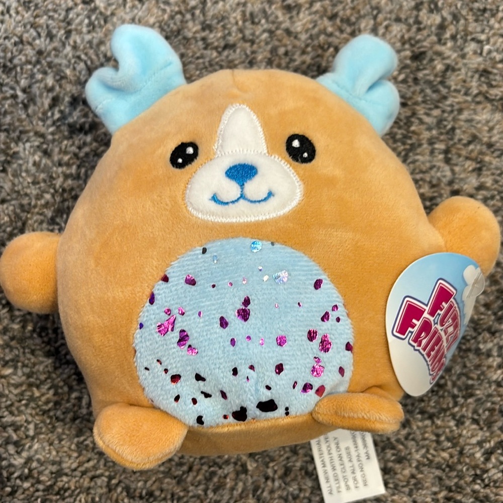 Fuzzy Friends Squishy Plush Toy Dog Character NWT
